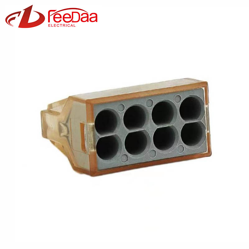 WAGO 773 စီးရီး အမြန်ကြိုး ချိတ်ဆက်ကိရိယာ | 1 In 7 Out PCT-608 ပါ။